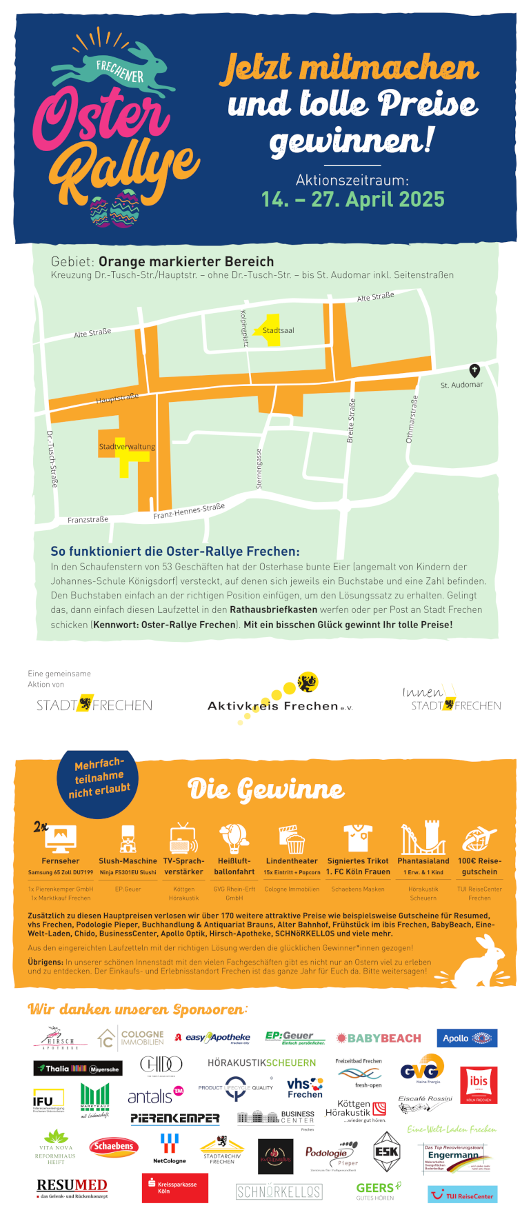 Plakat der Frechener Oster-Rallye